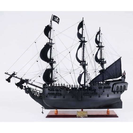Mô Hình Thuyền Cướp Biển Pirate Black Pearl  Thân 55cm