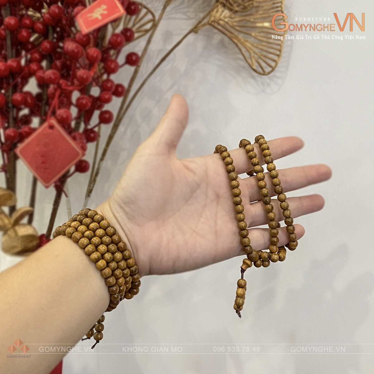Vòng gỗ bách xanh thơm