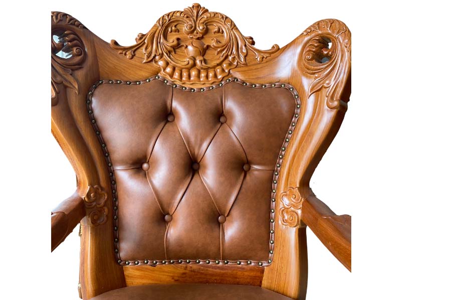 Vai tựa ghế chủ tịch gỗ gõ đỏ