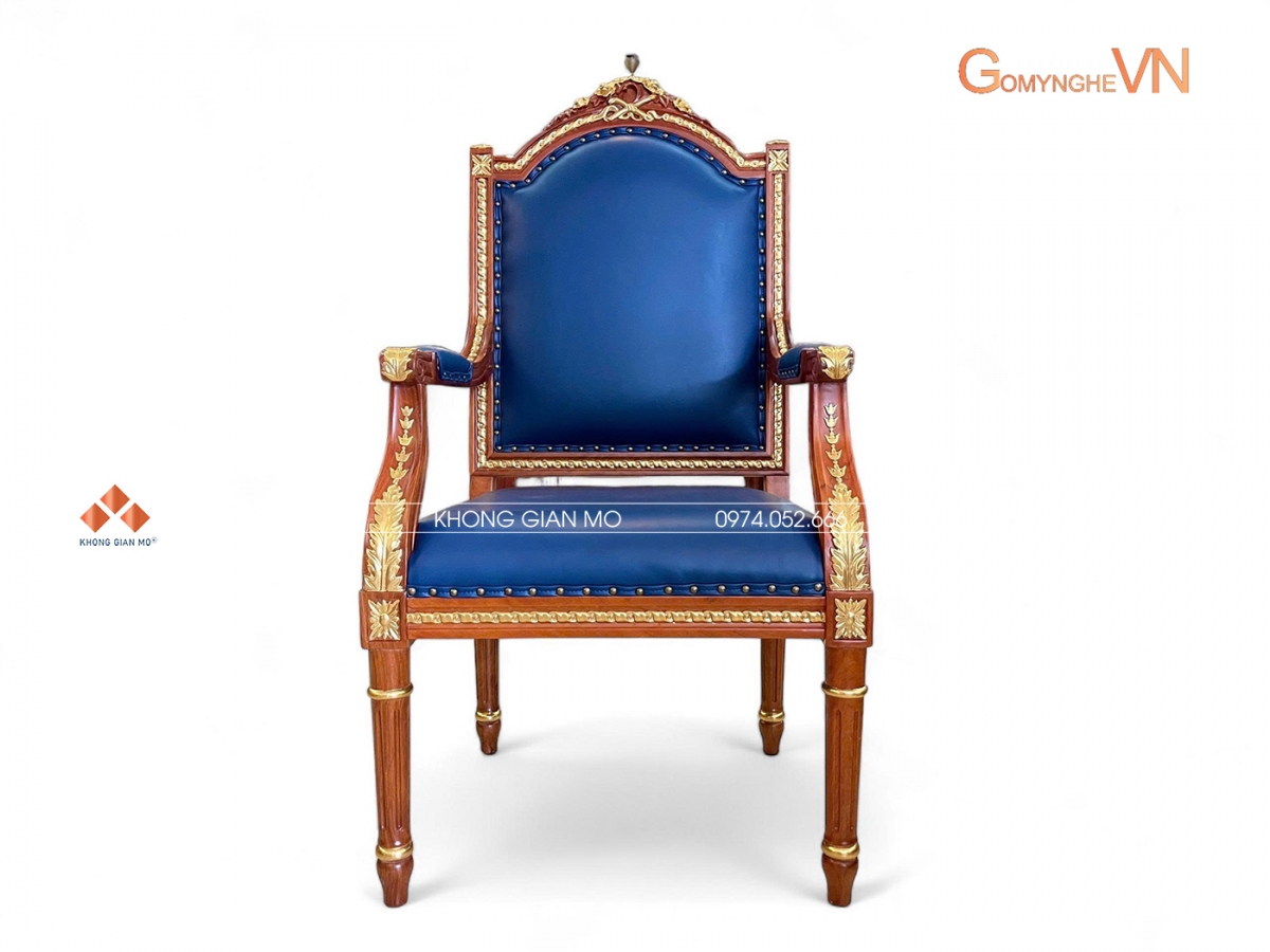ghế giám đốc chuẩn phong thái lãnh đạo, ghế Putin gỗ gõ đỏ, kích thước 60x63x127