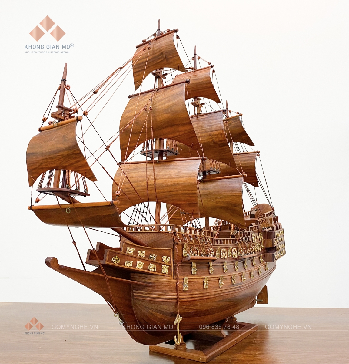 Thuyền Buồm Gỗ Hương Ta 100cm | Quà Tặng Doanh Nhân Thuyền buồm gỗ, quà tặng doanh nhân, ý nghĩa phong thủy