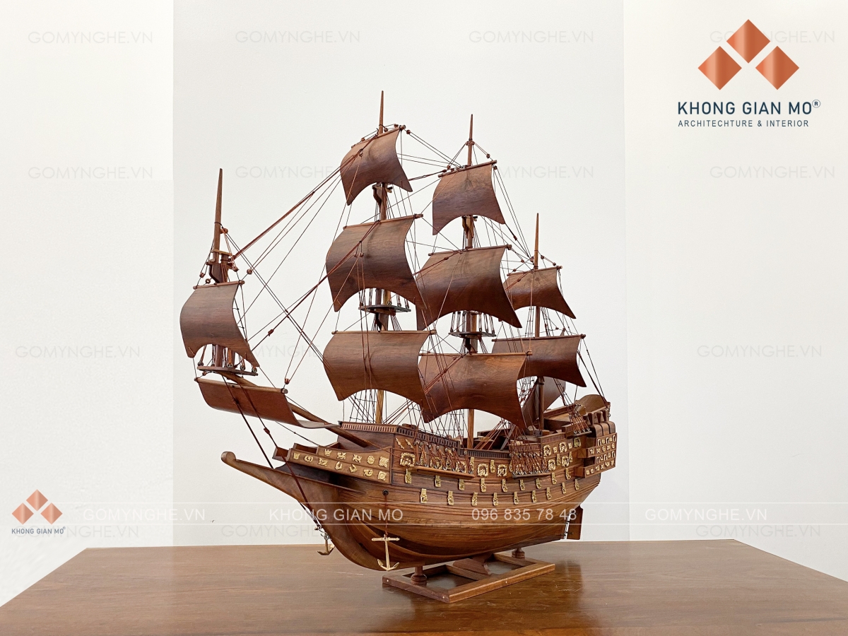 Mô hình thuyền buồm phong thủy quà tặng khai trương đẳng cấp 