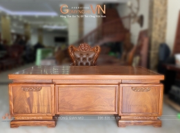 Bàn làm việc tổng giám đốc gỗ gõ đỏ phong cách hiện đại – tuyên ngôn đẳng cấp của người dẫn đầu Bàn làm việc tổng giám đốc gỗ gõ đỏ phong cách hiện đại – tuyên ngôn đẳng cấp của người dẫn đầu