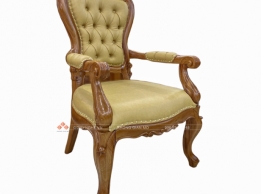 Rococo Armrest Chair - Ghế Giám Đốc Gỗ Tự Nhiên 