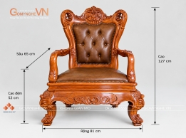 Ghế Chủ Tịch Gỗ Gõ Đỏ Bọc Da Nâu Cao Cấp Sang Trọng Cho Không Gian Lãnh Đạo Ghế Chủ Tịch Gỗ Gõ Đỏ Bọc Da Nâu Cao Cấp Sang Trọng Cho Không Gian Lãnh Đạo