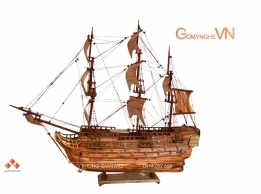 Thuyền Buồm Phong Thủy Gỗ Sưa Thủ Công Để Bàn Làm Việc 40x45cm Thuyền Buồm Phong Thủy Gỗ Sưa Thủ Công Để Bàn Làm Việc 40x45cm