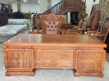 BÀN LÀM VIỆC GIÁM ĐỐC GỖ GÕ ĐỎ HÓT NHẤT NĂM 2025