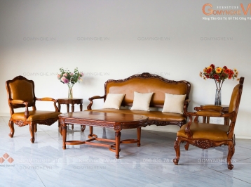 Bộ Sofa Tân Cổ Điển Dành Cho Phòng Khách Giám Đốc