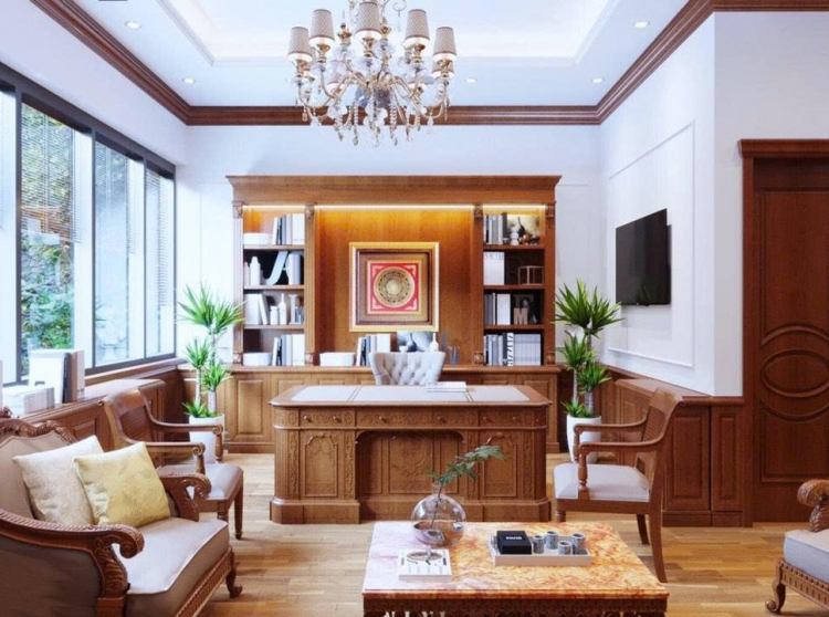 Nội thất gỗ tân cổ điển 2026: Khi người thành đạt quay về với sự sang trọng có chiều sâu