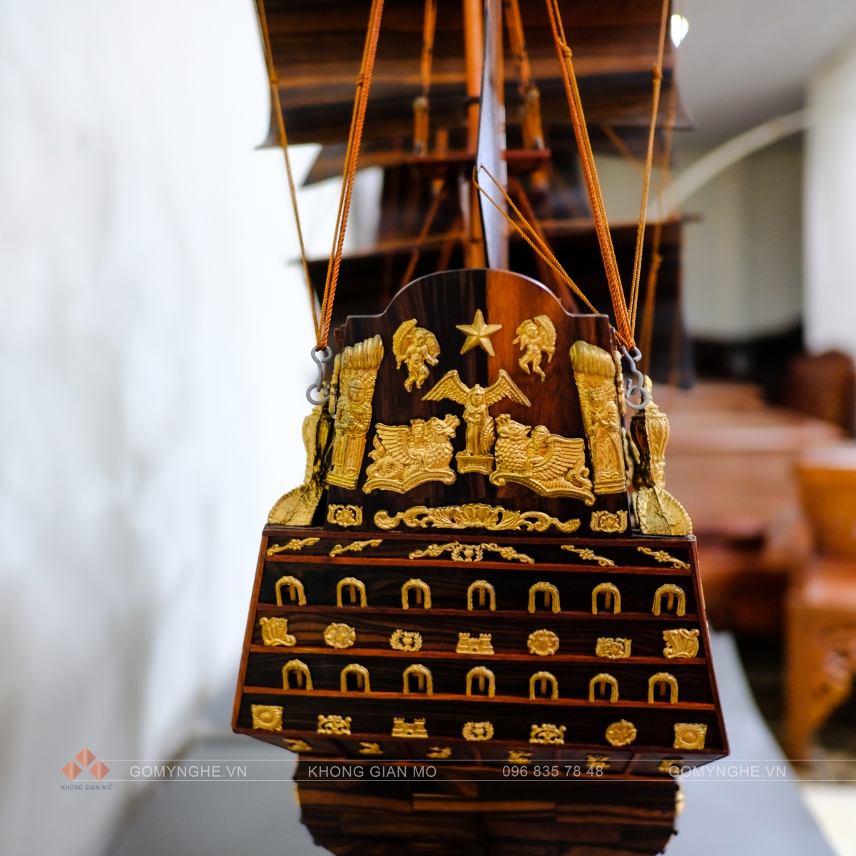 các mẫu thuyền buồm gỗ quà tặng đẳng cấp quà tặng khai trương công ty