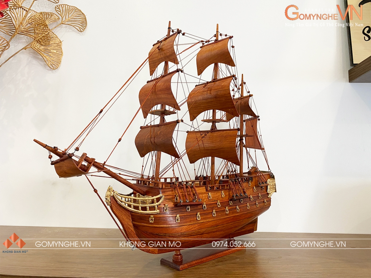 Thuyền buồm gỗ, quà tặng doanh nhân, ý nghĩa phong thủy