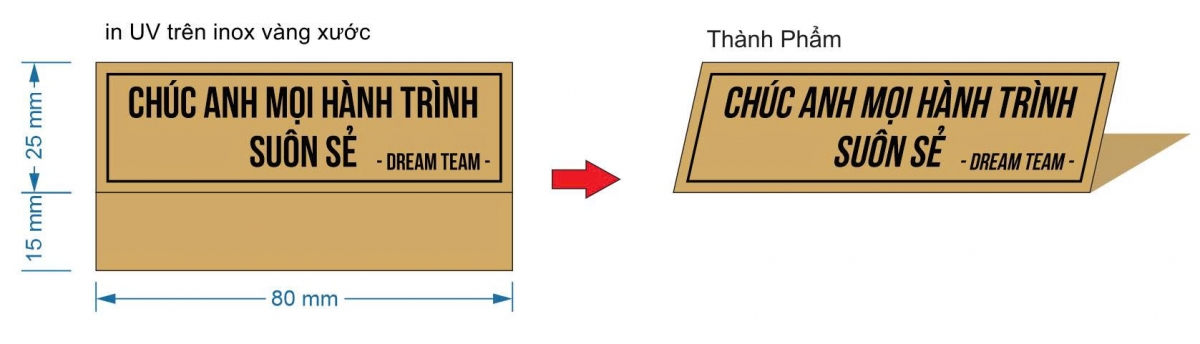 Đặt theo yêu cầu Khắc logo hoặc lời chúc
